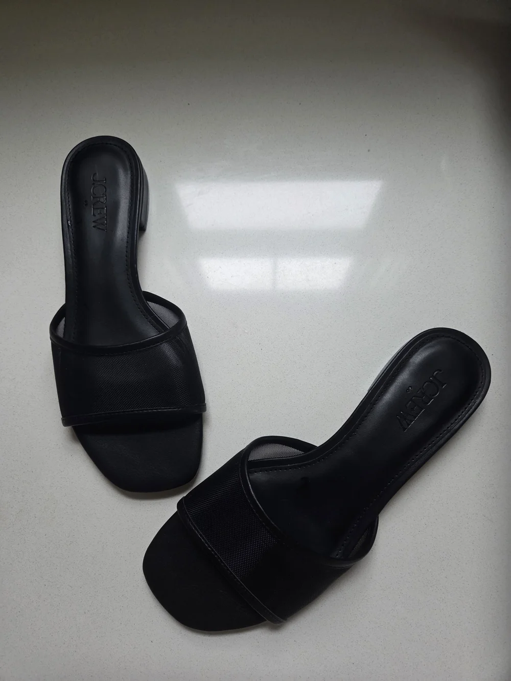 J. Crew Black Slide Sandals - Women's Simple Slip-On